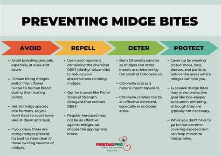 How to stop midge bites itching?